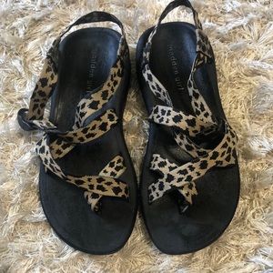 Madden Girl Leopard Outdoor Sandals
